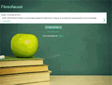 Tablet Screenshot of filosofiausal.blogspot.com