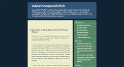 Desktop Screenshot of makemoneywebclick.blogspot.com