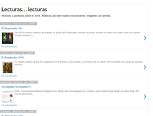 Tablet Screenshot of lecturaslecturas.blogspot.com