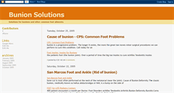 Desktop Screenshot of bunion-solutions.blogspot.com