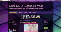 Desktop Screenshot of ladygagaquesesto.blogspot.com