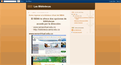 Desktop Screenshot of bibliotecasena.blogspot.com