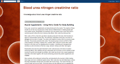 Desktop Screenshot of bloodureanitrogencreatinineratio.blogspot.com