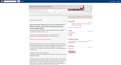 Desktop Screenshot of pharmacokineticinteractions.blogspot.com