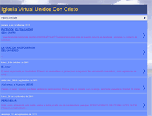 Tablet Screenshot of iglesiavirtualunidosconcristo.blogspot.com