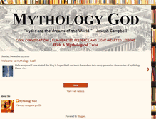 Tablet Screenshot of mythologygod.blogspot.com