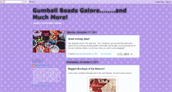 Desktop Screenshot of gumballbeadsgalore.blogspot.com