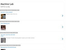 Tablet Screenshot of machinelab.blogspot.com