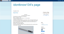 Desktop Screenshot of idontknow134.blogspot.com