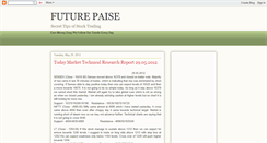 Desktop Screenshot of futurepaise.blogspot.com