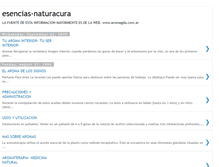 Tablet Screenshot of esencias-naturacura.blogspot.com
