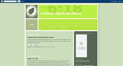 Desktop Screenshot of objectdevotions.blogspot.com