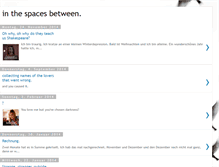 Tablet Screenshot of inthespacesbetween.blogspot.com
