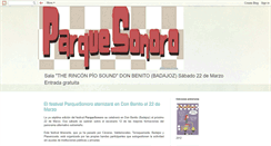 Desktop Screenshot of parquesonoro.blogspot.com