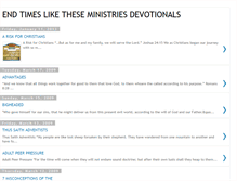 Tablet Screenshot of endtimesliketheseministries.blogspot.com