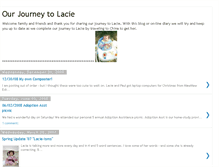 Tablet Screenshot of journeytolacie.blogspot.com