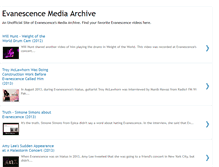Tablet Screenshot of evanescencemediaarchive.blogspot.com