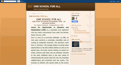 Desktop Screenshot of oneschoolforall.blogspot.com