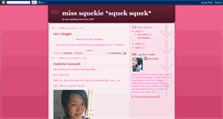 Desktop Screenshot of misssquekie.blogspot.com