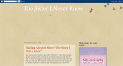 Desktop Screenshot of newlyfoundsister.blogspot.com