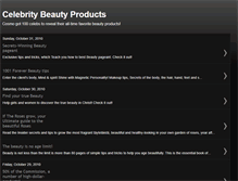 Tablet Screenshot of celebritybeautyproducts.blogspot.com