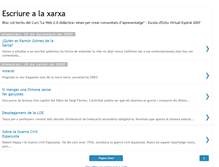 Tablet Screenshot of escriurealaxarxa.blogspot.com