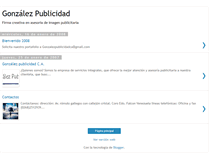 Tablet Screenshot of gonzalezproducciones.blogspot.com