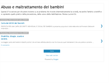 Tablet Screenshot of abuso-maltrattamento-bambini.blogspot.com