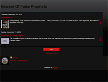 Tablet Screenshot of bewarefalseprophets.blogspot.com