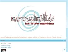 Tablet Screenshot of marenschmidt.blogspot.com