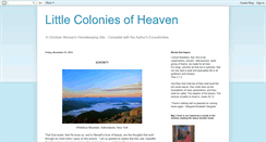 Desktop Screenshot of little-colonies-of-heaven.blogspot.com