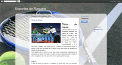 Desktop Screenshot of esportesderaqueteume.blogspot.com