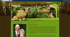 Desktop Screenshot of padovichsinafrica.blogspot.com