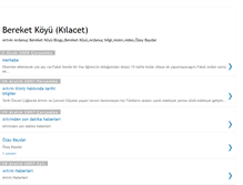 Tablet Screenshot of bereketkoyu.blogspot.com