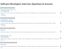 Tablet Screenshot of devloper-question-ans.blogspot.com