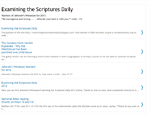 Tablet Screenshot of examiningthescripturesdaily.blogspot.com