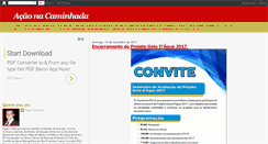 Desktop Screenshot of acaonacaminhada.blogspot.com