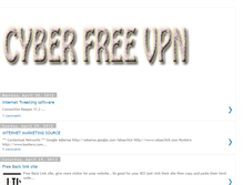 Tablet Screenshot of cyberfreevpn.blogspot.com