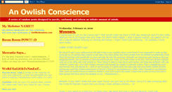 Desktop Screenshot of anowlishconscience.blogspot.com