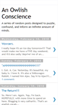 Mobile Screenshot of anowlishconscience.blogspot.com