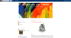 Desktop Screenshot of bangaloreartforum.blogspot.com