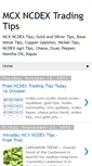 Mobile Screenshot of mcx-ncdex-trading-tips.blogspot.com