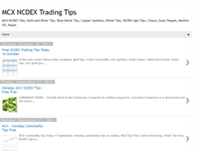 Tablet Screenshot of mcx-ncdex-trading-tips.blogspot.com