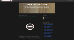 Desktop Screenshot of dailyconsumptions.blogspot.com