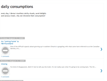 Tablet Screenshot of dailyconsumptions.blogspot.com