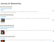 Tablet Screenshot of journeytodomesticity.blogspot.com