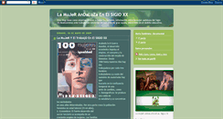 Desktop Screenshot of lamujerenelsigloxx.blogspot.com