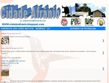 Tablet Screenshot of cidadeafranio.blogspot.com