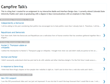 Tablet Screenshot of campfiretalks.blogspot.com