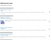 Tablet Screenshot of metaverselaw.blogspot.com